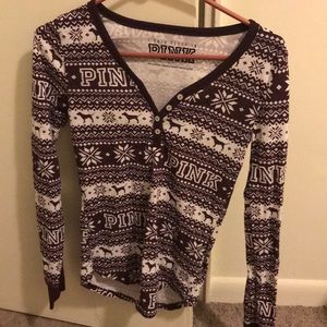 long sleeve thermal pj top
